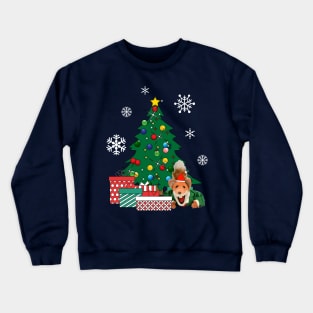 Basil Brush Around The Christmas Tree Crewneck Sweatshirt